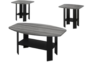 Monarch Specialties I TABLE SET, Black