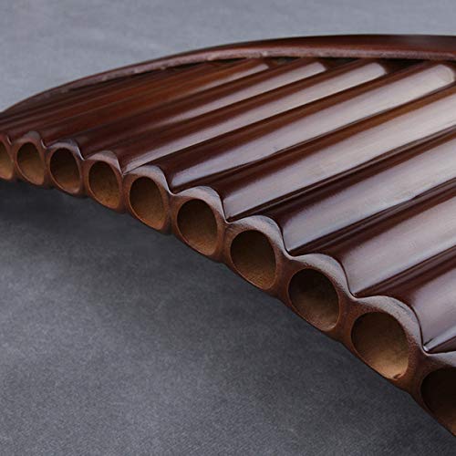 22 Pipes C Key Pan Flute Chinese Traditional Musical Instrument Pan Pipes Easy to Learn (Pan Flute with Right Box) - Thumbnail 4