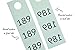 Multi-Part Live Sale Tags and Coat Checks with Normal and Reverse Mirror Image Numbers - Set of 200 (001-200)
