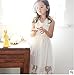 Bow Dream Off White Black A-line Sleeveless Vintage Lace Flower Girl's Dress