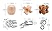 IQ Toys, IDEKO IQ Test Mind Game Toys Brain Teaser Puzzles Magic Trick Toy Educational Toy Gift for Kids and Adults ,IQ Puzzle Set of 6