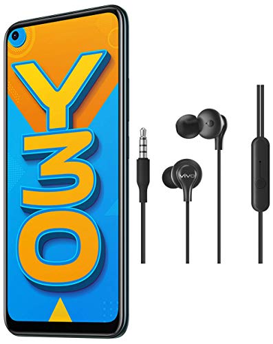 Vivo Y30 (Emerald Black, 6GB RAM, 128GB ROM) with No Cost EMI/Additional Exchange Offers + vivo Color Wired Earphones with Mic and 3.5mm Jack (Black) Vivo Y30 (Emerald Black, 6GB RAM, 128GB ROM) with No Cost EMI/Additional Exchange Offers + vivo Color Wired Earphones with Mic and 3.5mm Jack (Black)