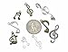 Kinteshun Music Notes Charm,Alloy Multistyle Musical Notation Symbol Charm Pendant Connector for DIY Jewelry Making Accessaries(100 Grams,About 80pcs)