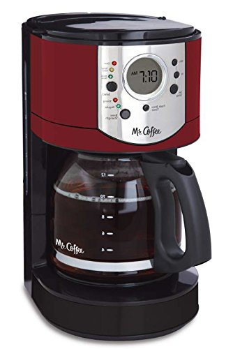 Mr. Coffee BVMC-CJX36-AM 12 Cup Programmable Coffee Brewer with Brew Strength Selector, Cjx36, , Red