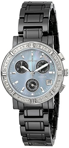 Invicta Women's 0728 "Ceramics Collection" Diamond-Accented Watch with Ceramic Bracelet