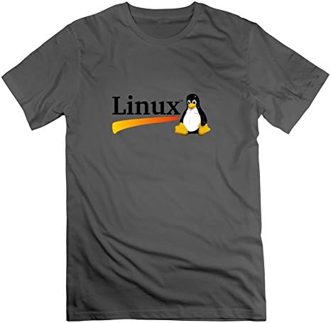 Diatinguish Short-sleeve Custom-made Short-sleeve Linux Vs Windows Men X-large Gray T-shirt