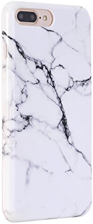 Phone Case For Iphone 7 plus, DUOMON New Marble Design, Slim Shockproof Flexible Smooth TPU Soft Case Rubber Silicone Skin Cover (Black&amp;White)