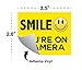 Smile Your On Camera - Security Signs - Includes (5) 10x10 Stickers - Security Stickers - Home Security - Video Surveillance Signs - Vandalism Robbery & Theft Prevention