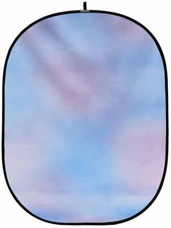 Botero Backgrounds 006 5x7' Collapsible Background, Sky Blue/Pink