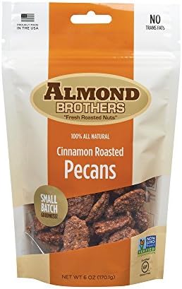 Almond Brothers Cinnamon Roasted Pecans 6 oz (pack of 12)