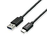 Nekteck USB Type C Cable, USB 3.1 USB-C to USB A Male 56k ohm Resistor 6.6ft Data Charging Cord Reversible Design for MacBook, LG G5/G6, Galaxy S9/ S9 Plus/ Note8/ Google Pixel 3 2/XL More, Black