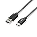 Nekteck USB Type C Cable, USB 3.1 USB-C to USB A Male 56k ohm Resistor 6.6ft Data Charging Cord Reversible Design for MacBook, LG G5/G6, Galaxy S9/ S9 Plus/ Note8/ Google Pixel 3 2/XL More, Black