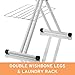 Reliable The Board 300LB 2-in-1 Pressing Table and Ironing Board with 2 Covers, 19 in. x 60 in - 67in Extended Length, Laundry Rack, Ironing Station, Heavy-duty Tube Frame - Made in Italy