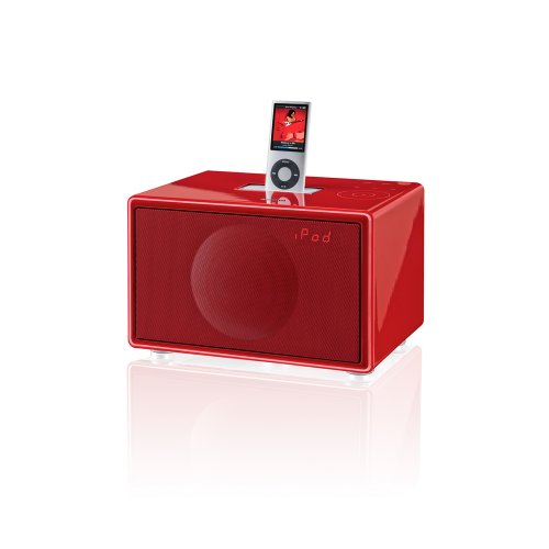 Geneva Sound System Model S HiFi System for iPod/iPhone with FM Radio & Alarm (Red)