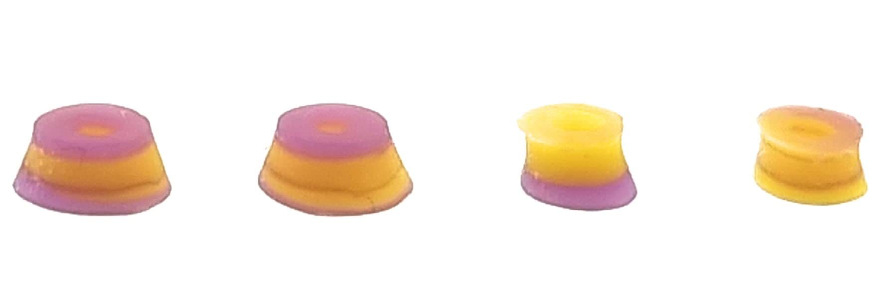 SPITBOARDS Swirl Bushings Duro Series 78A Fingerboard Yellow-Brown — image 1