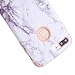 iPhone 8 Plus Case, iPhone 7 Plus Case, Anuck Heavy Duty Protection iPhone 7 Plus Shockproof Rubber Bumper Protective Case Hybrid Armor Defender Cover for iPhone 7 Plus / 8 Plus - Marble Rose Gold