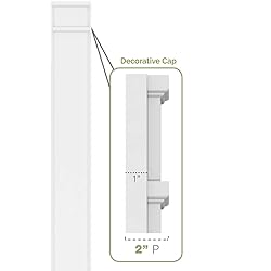 TruCraft Raised Panel Pilaster w/Decorative Capital