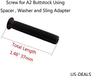 US-DEALS AR15 A2 Buttstock 1.45" Screw For Spacer, Washer and Adapter