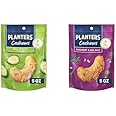 Bundle of PLANTERS Cashews Dill Pickle, 5 Oz Bag + Rosemary & Sea Salt, 5 Oz Bag