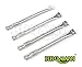 BBQMANN BE251(4-Pack) Replacement BBQ Pipe Tube Gas Grill Burner for BBQ Tek, Bond, Brinkmann Part, Grill King Part, Master Cook, Presidents Choice, Lowes Model Grills