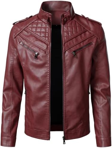 Men Cow Leather Motorcycle Bomber Party Jacket LTC846 - XXS Black