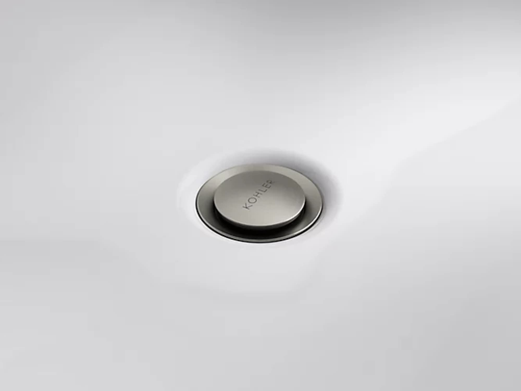 Kohler RH1464524-BN Clicker Drain with Overflow in Vibrant Brushed ...
