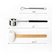 CocoNUT Opener Tool Set for Young Coconut | Coconut Opener Set with Hammer for a Safe&Easy Opening | Food Safe Stainless Steel Coconut Opener Tool with Meat Removal to enjoy your CocoNUT