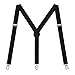HDE Y-Back Suspenders for Men Clip On Adjustable Elastic 1