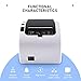 80MM USB Network Thermal Receipt POS Printer, MUNBYN White Color Printer with Auto Cutter Ethernet LAN Port Support Cash Drawer ESC/POSthumb 2