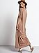 MakeMeChic Women's Loose Scoop Neck Solid Dress