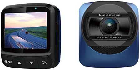 KOONLUNG Mini A73G Car DVR,1080P Cam Dashboard Camcorder, 160 Degreen Wide Viewing Angle Dash Cam,2.0" Screen HDR Night Vision Car Camera Recorder,Built in GPS Car Dash Cam,Contain 16GB SD Card