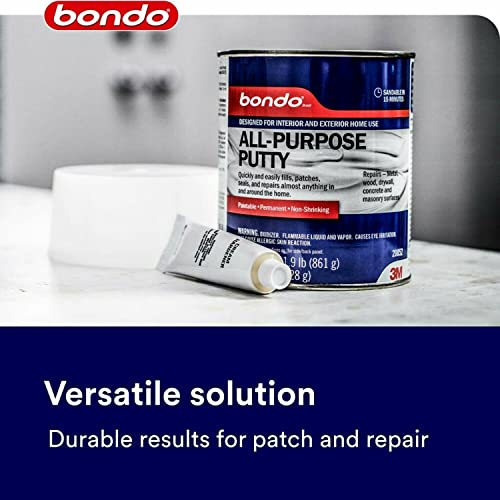3M Bondo AllPurpose Putty, Designed for Interior and Exterior Home Use