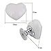 Heart Shaped Door Drawer Bin Handle Pull Knob Hardware White S