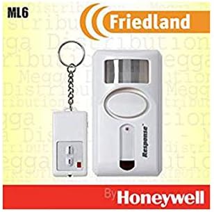 Friedland PIR Motion Sensor Detecting Security 90dB Siren Wireless Alarm with Remote - With Alarm/Chime/Panic Mode