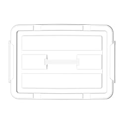 Cetomo Storage Bins on Handle, Storage Box, Plastic