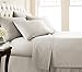 Southshore Fine Living, Inc. 6 Piece Queen Sheet Set Deep Pocket, 21-Inch Extra Deep Pocket Queen Sheets, Full Elastic Fitted Sheet, Oversized Flat, Cream Pillow Cases Set of 4, Cream Sheets, Bone