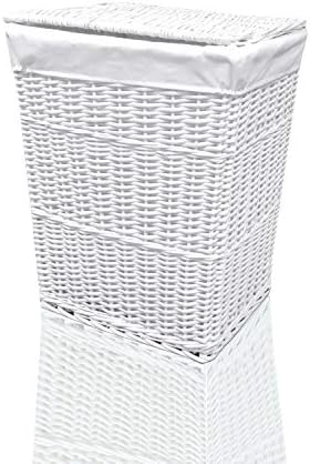 ARPAN Cesta para la Colada (Mimbre), Color Blanco, 32LX45WX59H: Amazon.es: Hogar