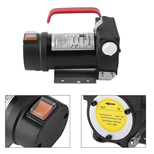 12 Volt DC 150W 40L/Min Oil Kerosene Fuel Transfer Pump Portable Self Priming Pump Electric Oil Pump Fuel Delivery Pump