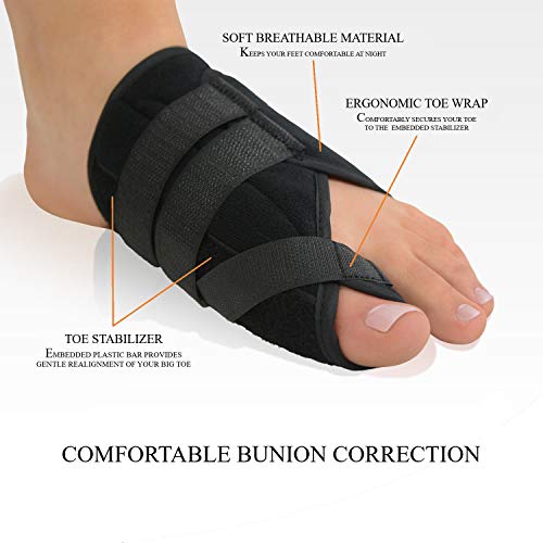 FanProd Bunion Corrector, Bunion Splint, Bunion Relief, Orthopedic Bunion Corrector, Bunion Brace for Women, Toe Brace,Straightener, Toe Corrector, Toe Splint, Unisex.