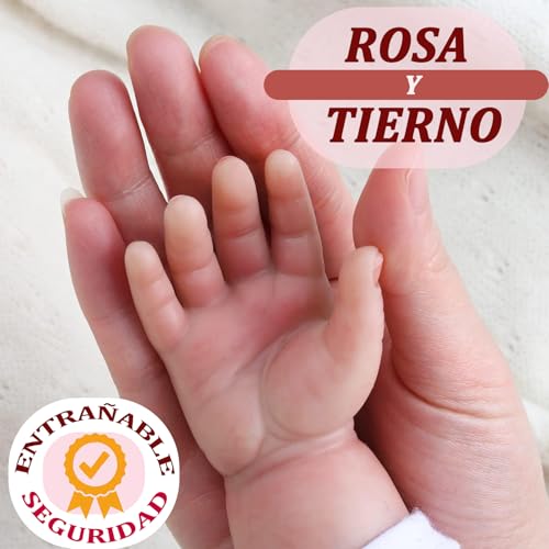 KFBGKKF Bebe de Silicona, Juguete Realista de 55 cm, Regalos de Juguete Suaves y Realistas, Muñeca Niña Reborn Cuerpo Completo De Silicona, para Niños a Partir de 3 Años (Ojos Cerrados)
