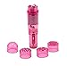 Finever Pocket Rocket Mini Beauty Facial Massager Full Body Relax Toy 4 Heads (Purple Pink)