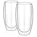 Double Wall Glasses 10oz Set of 2 - Double Walled Glass - Double Walled Glass Coffee tea - Double Wall Insulated Glasses - Double Walled Glass Coffee - Double Walled Glasses 300ml - Coffee or Tea Glas