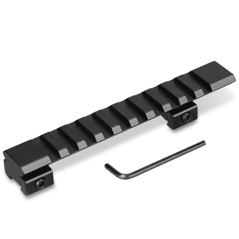 UniqueFire Dovetail to Picatinny Extension Adapter Riser Rail Mount Base 11mm Conversion to 20mm Rail (YK42_125mm lenght)