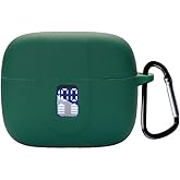 smaate Silicon Case Cover Compatible with TAGRY X08 and ZIUTY A1 Wireless Earbuds, Protective Case with keychain, with Window for LED Display, Green