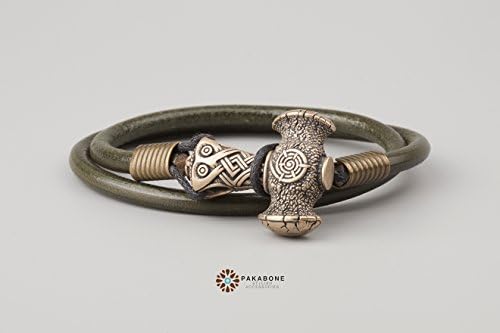 Viking Bracelet with Thor's Hammer Mjolnir