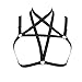 Women Hollow Out Strap Crop Top Harness Bra Elastic Cup-Less Cage Bra