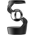 Gravity Defying Kinetic Desk Toy, Levitating Desk Toy, Spinning Desk Toy, Kinetic Spinning Desk Toys, Optical Illusions Toys, Desktop Gyroscope (Black+Silver)