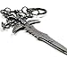 Hairai World of Warcraft Lich King Arthas Frost Mourne Sword Weapon Keychain,Heroes of the Storm Key Pendant