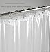 Mrs Awesome Shower Curtain Liner with 6 Magnets Clear Thick PEVA, Premium Waterproof Plastic Shower Curtain Standard Size 72 x 72 inch, Clear