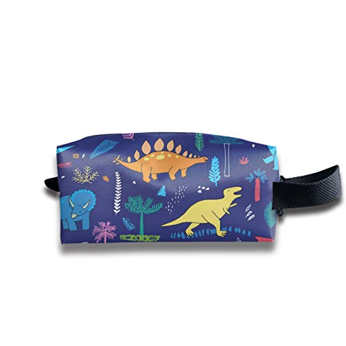 Dinosaur Larger Capacity Pencil Case with Zipper Closure Multi